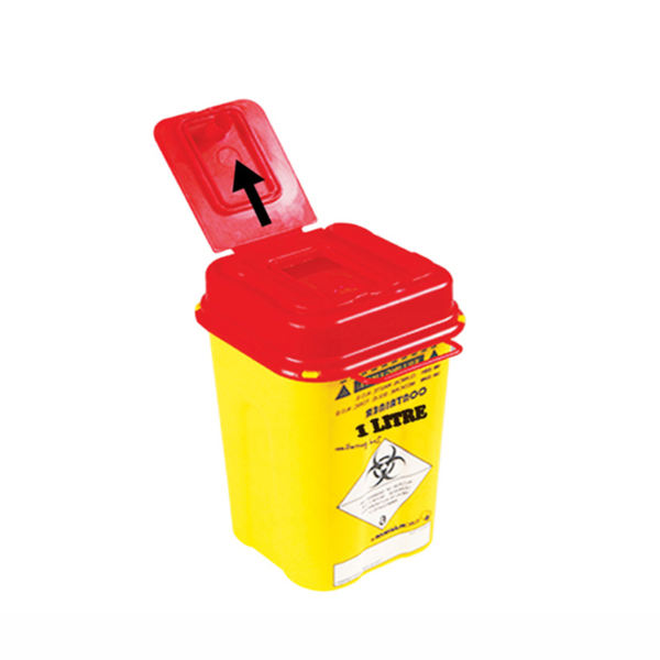 Poubelle DASRI Collecteur d’aiguilles 1 Litre